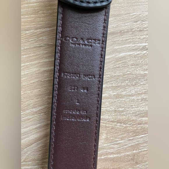 Women’s Coach Black Leather Belt - Picture 4 of 8